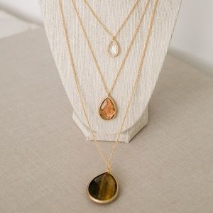 Chloe + Isabel Manaret Three Row Necklace